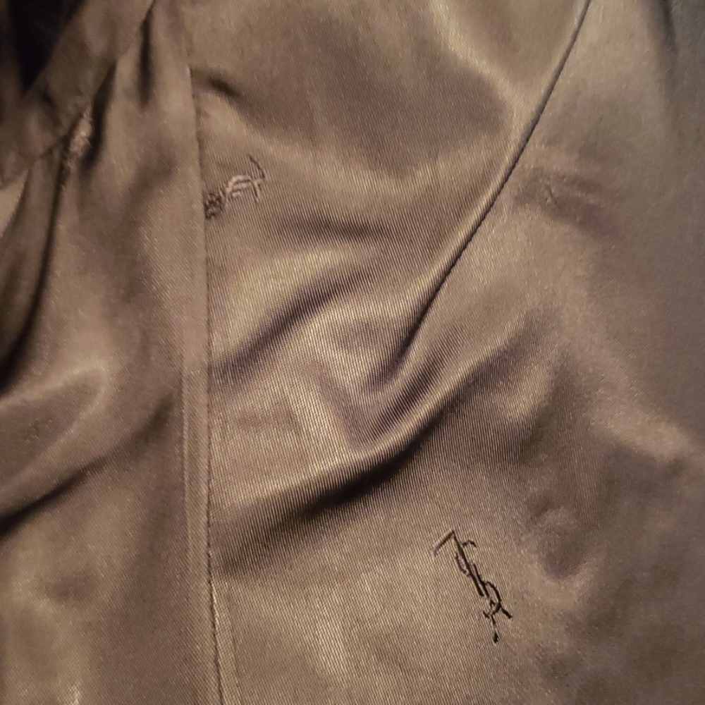 Yves Saint Laurent Black Blazer w/ Pinstripe 42R - Picture 6 of 7